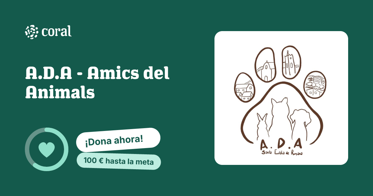 Vista previa de A.D.A - Amics del Animals al compartir en redes sociales