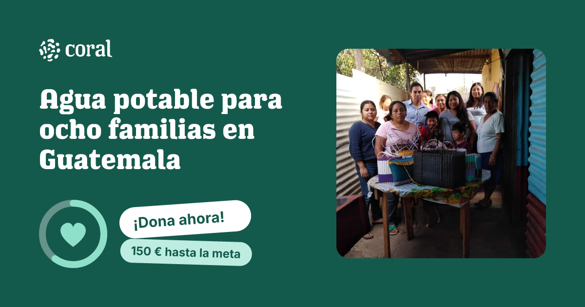 Vista previa de Agua potable para ocho familias en Guatemala al compartir en redes sociales