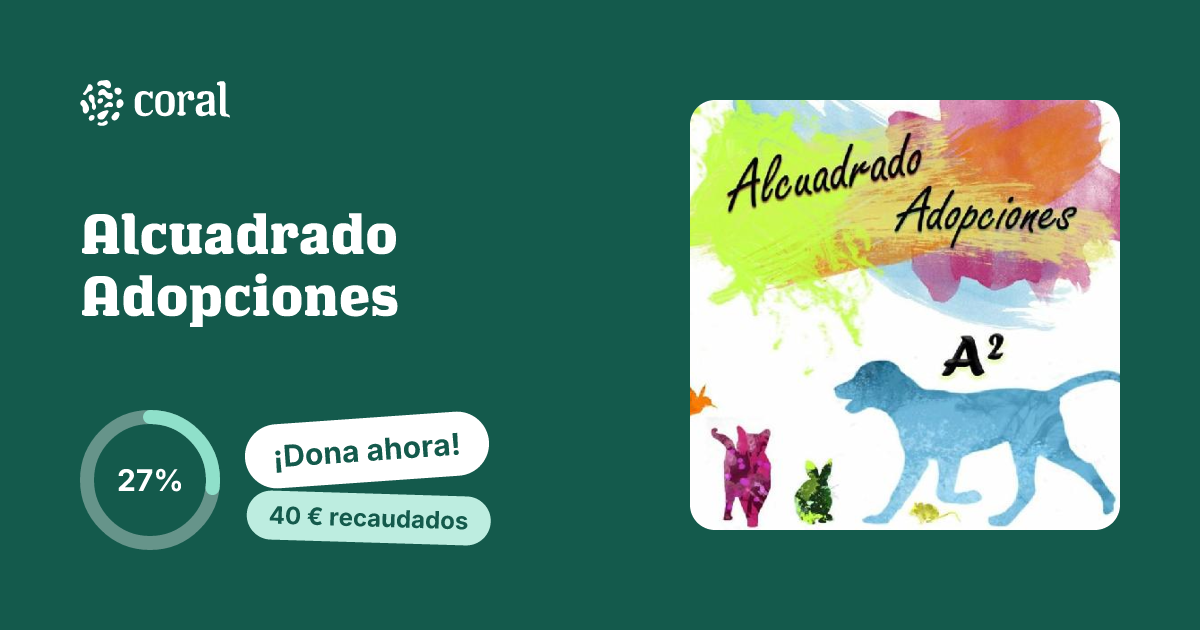 Vista previa de Alcuadrado Adopciones al compartir en redes sociales