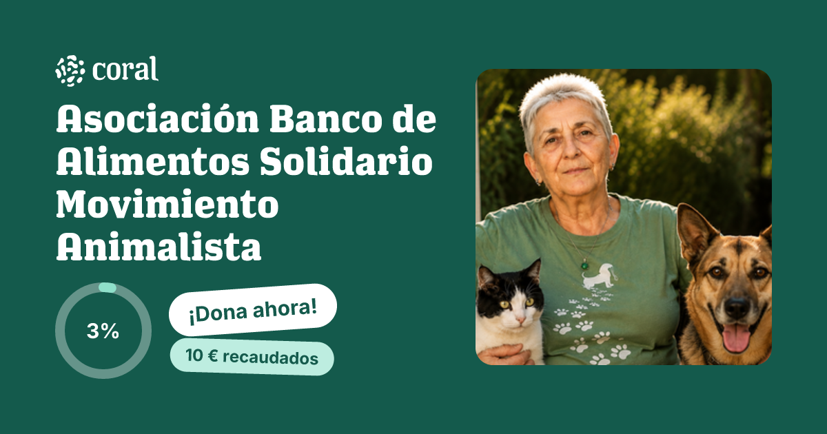 Vista previa de Asociación Banco de Alimentos Solidario Movimiento Animalista al compartir en redes sociales