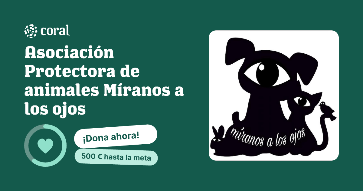 Vista previa de Asociación Protectora de animales Míranos a los ojos al compartir en redes sociales