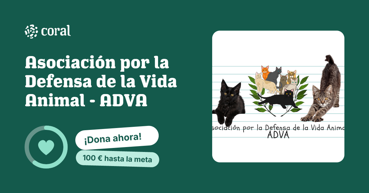 Vista previa de Asociación por la Defensa de la Vida Animal - ADVA al compartir en redes sociales