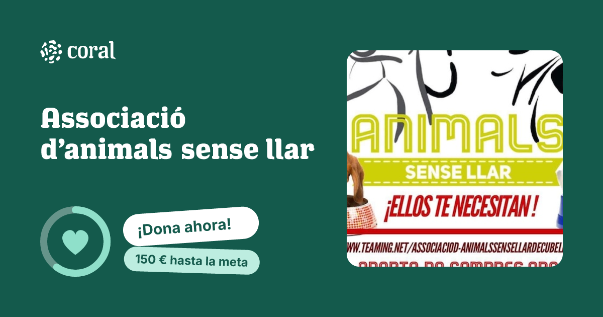 Vista previa de Associació d’animals sense llar al compartir en redes sociales