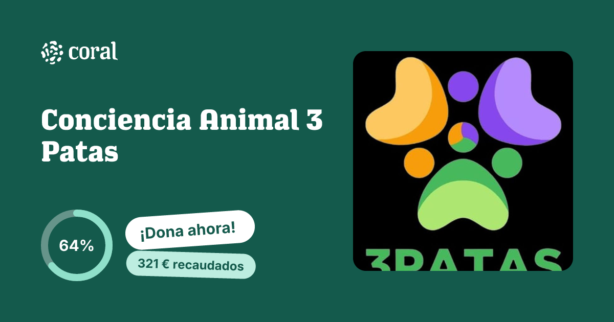Vista previa de Conciencia Animal 3 Patas al compartir en redes sociales