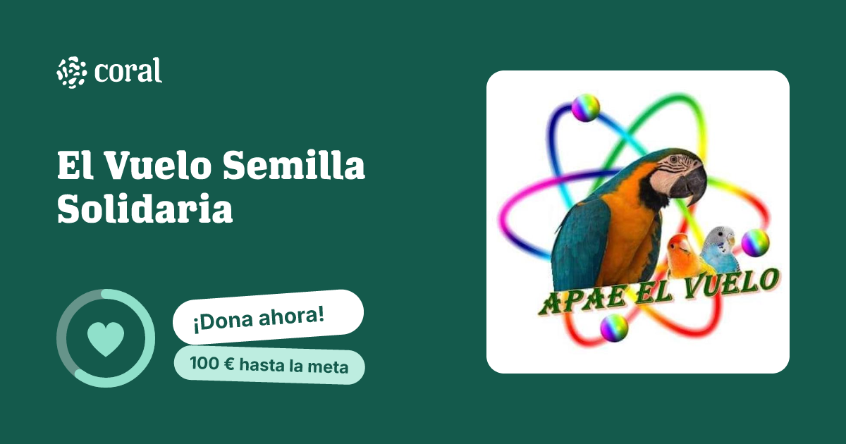 Vista previa de El Vuelo Semilla Solidaria al compartir en redes sociales