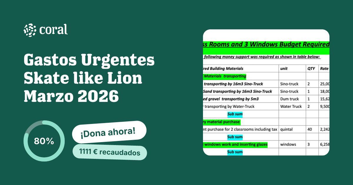 Vista previa de Gastos Urgentes Skate like Lion Marzo 2026 al compartir en redes sociales