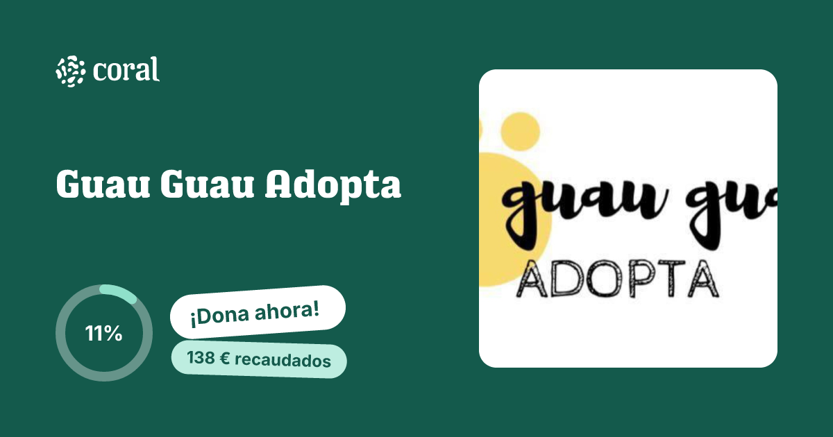 Vista previa de Guau Guau Adopta al compartir en redes sociales
