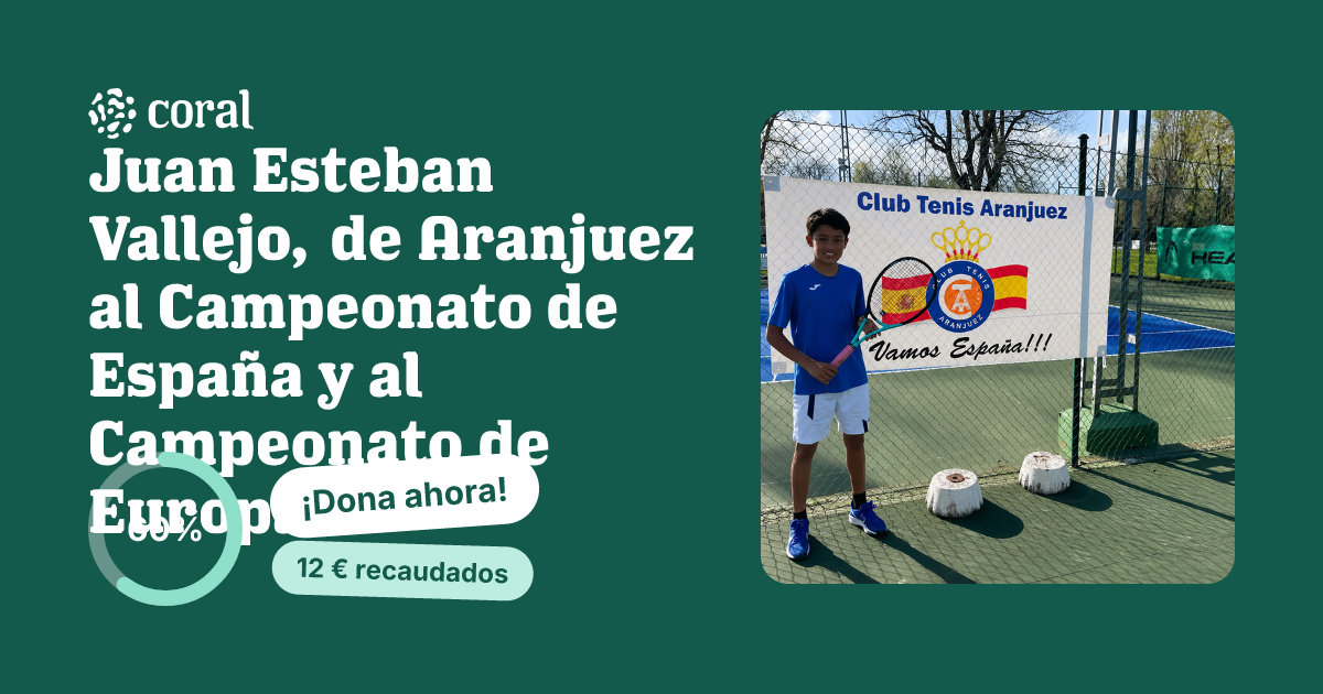 Vista previa de Juan Esteban Vallejo, de Aranjuez al Campeonato de España y al Campeonato de Europa al compartir en redes sociales