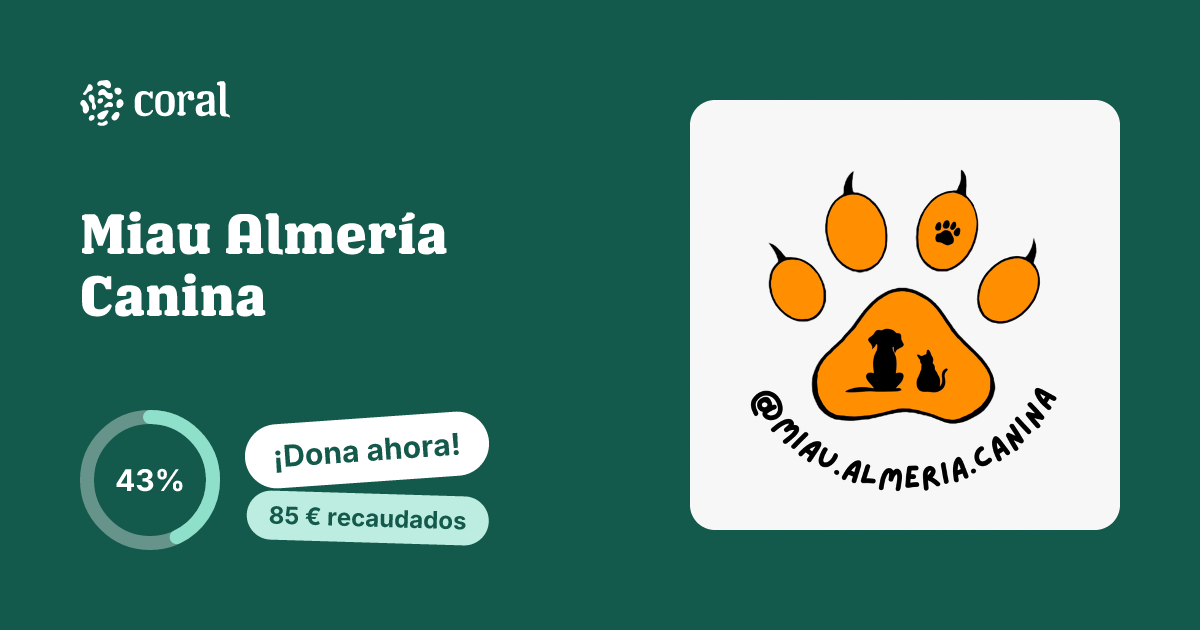 Vista previa de Miau Almería Canina al compartir en redes sociales