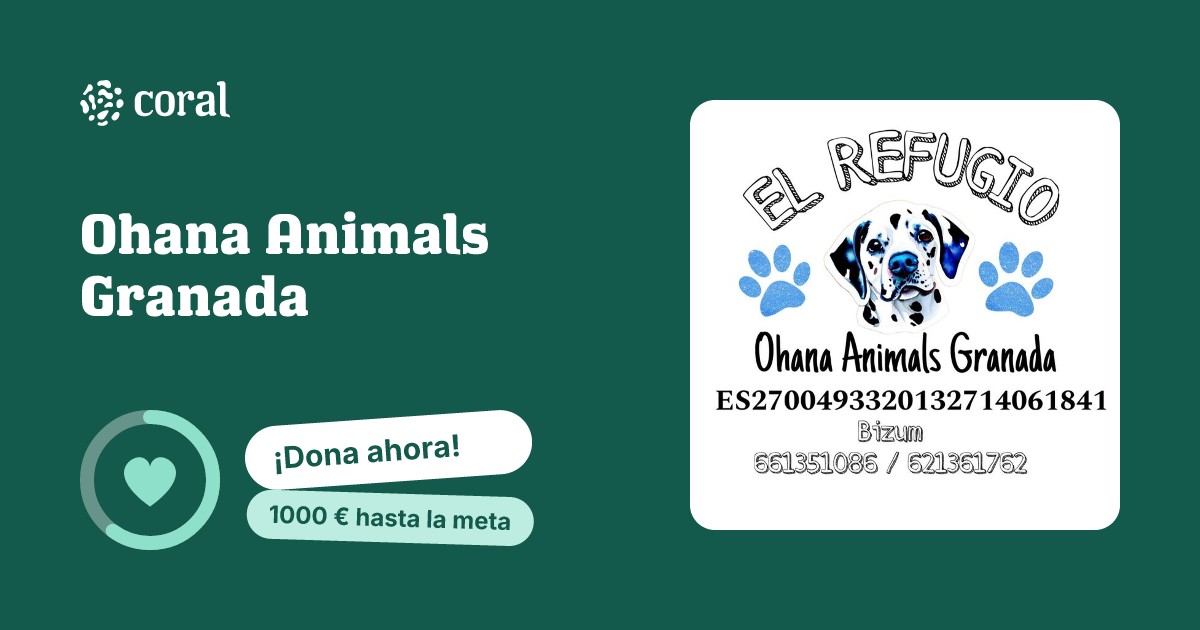 Vista previa de Ohana Animals Granada  al compartir en redes sociales
