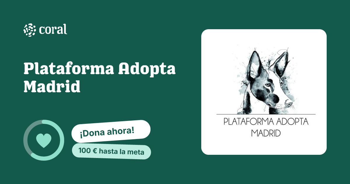 Vista previa de Plataforma Adopta Madrid al compartir en redes sociales