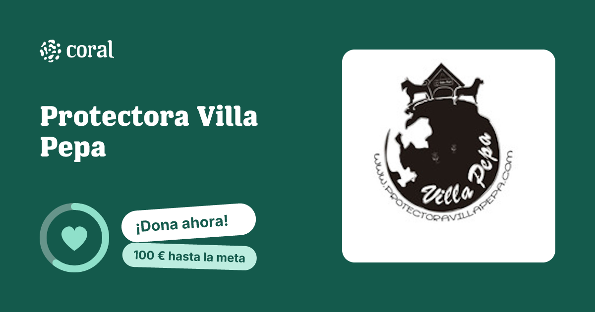 Vista previa de Protectora Villa Pepa al compartir en redes sociales