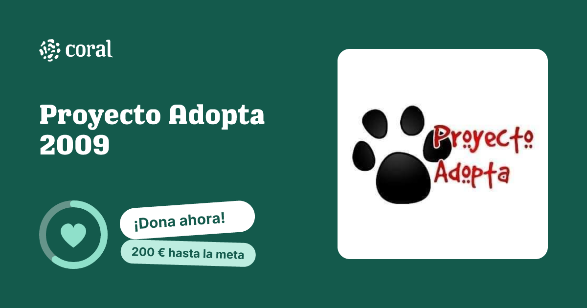 Vista previa de Proyecto Adopta 2009 al compartir en redes sociales