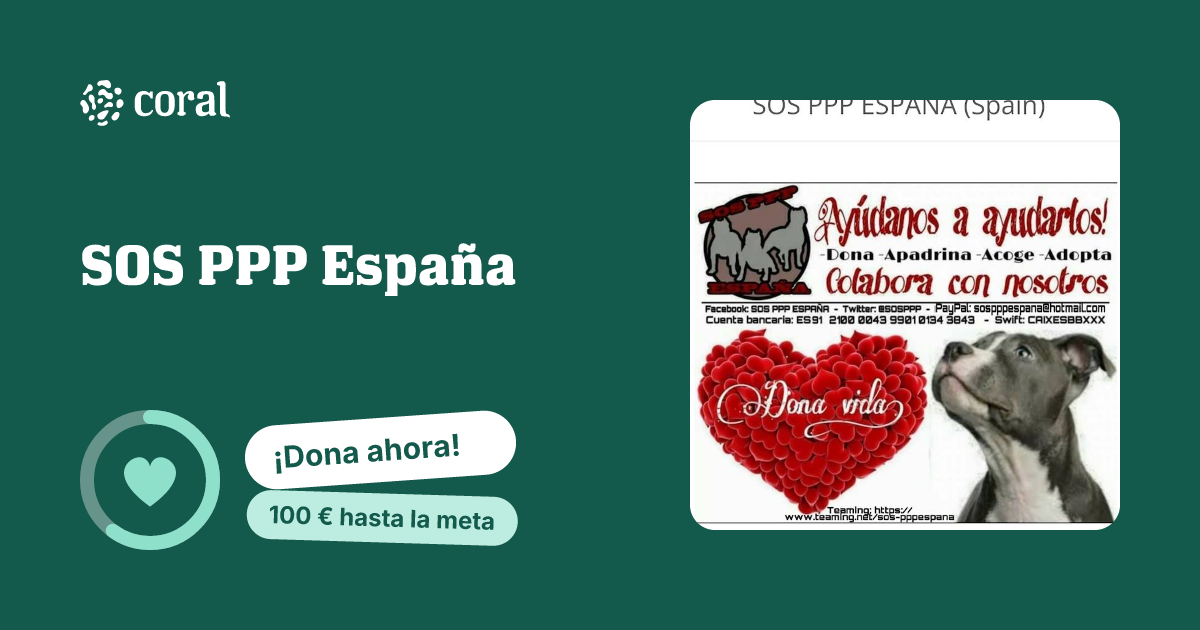 Vista previa de SOS PPP España al compartir en redes sociales