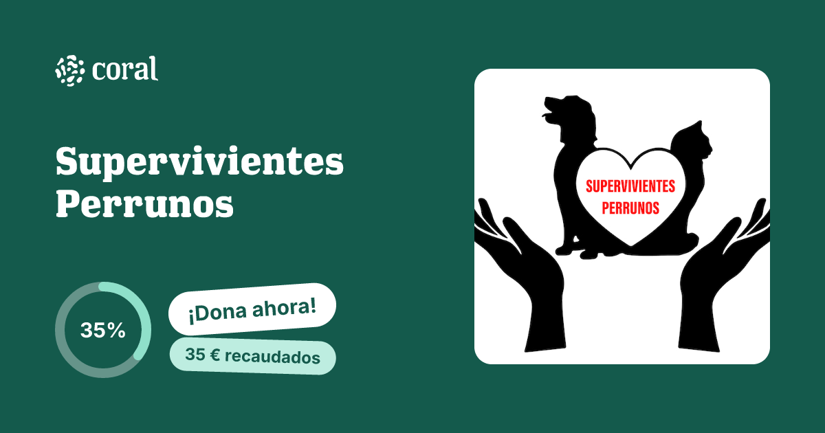 Vista previa de Supervivientes Perrunos al compartir en redes sociales