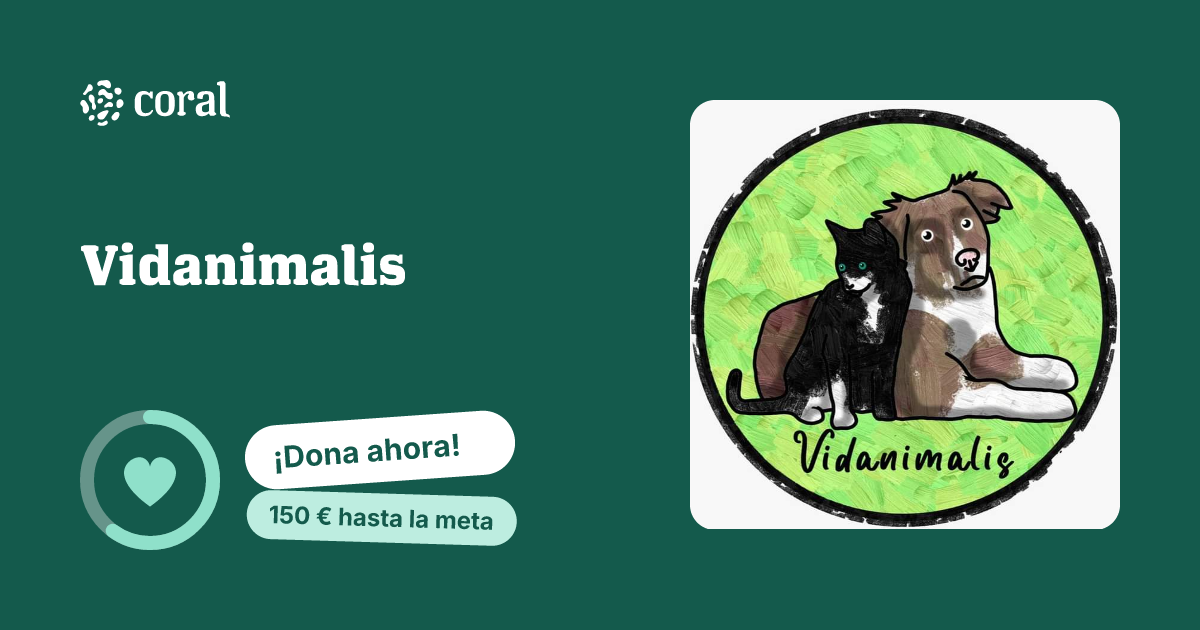 Vista previa de Vidanimalis al compartir en redes sociales