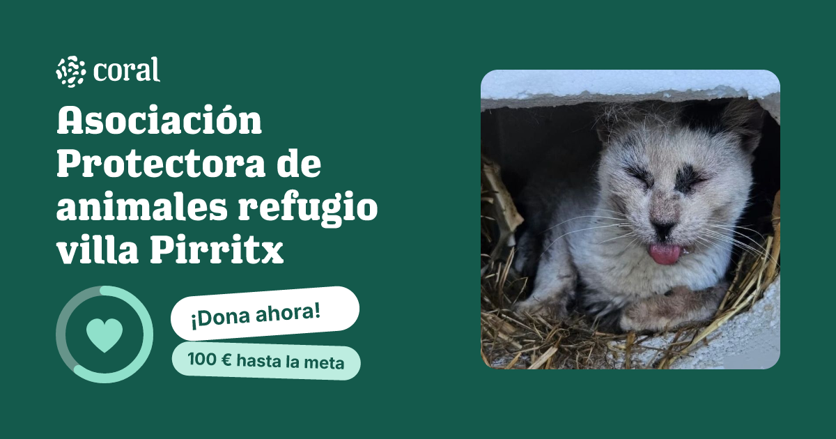 Vista previa de Asociación Protectora de animales refugio villa Pirritx  al compartir en redes sociales
