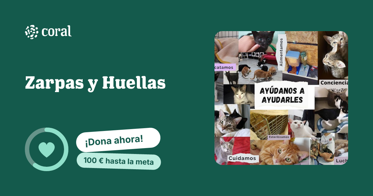 Vista previa de Zarpas y Huellas al compartir en redes sociales
